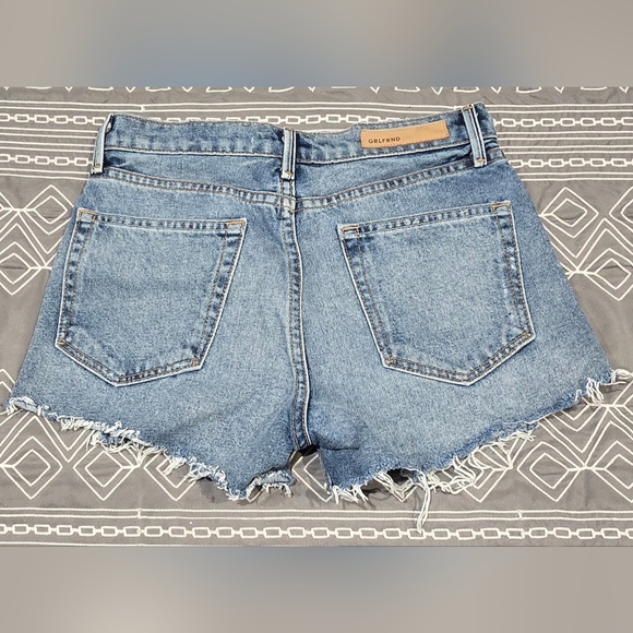 GRLFRND Raw Hem Button Fly Denim Shorts Size 25 - Picture 6 of 7